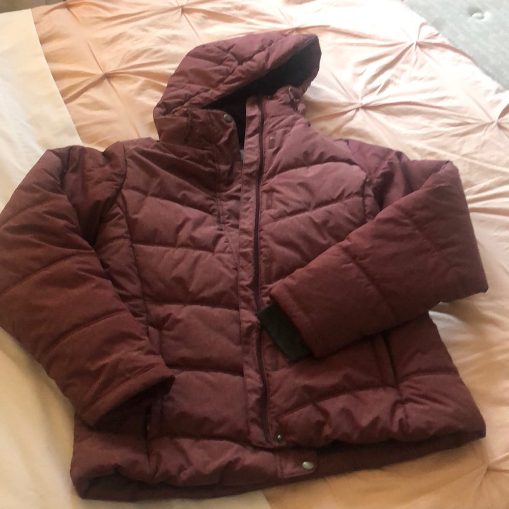 Columbia brick red insulated winter jacket